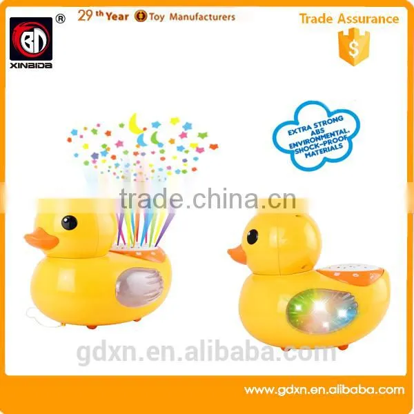 Yellow duck toys for kids,cartoon image promotional learning toy for kids