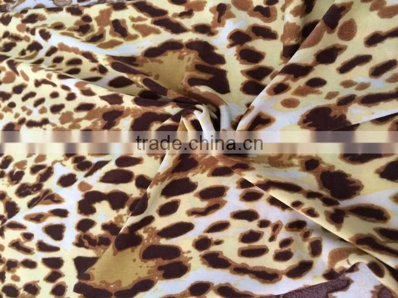 2014 new design FDY print spandex single jersey knitted fabirc
