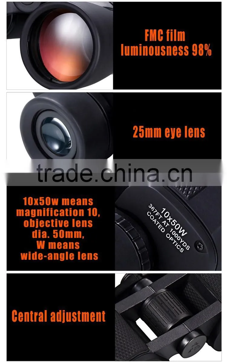 High Powered Long Range 10x50 Binoculars Telescopes