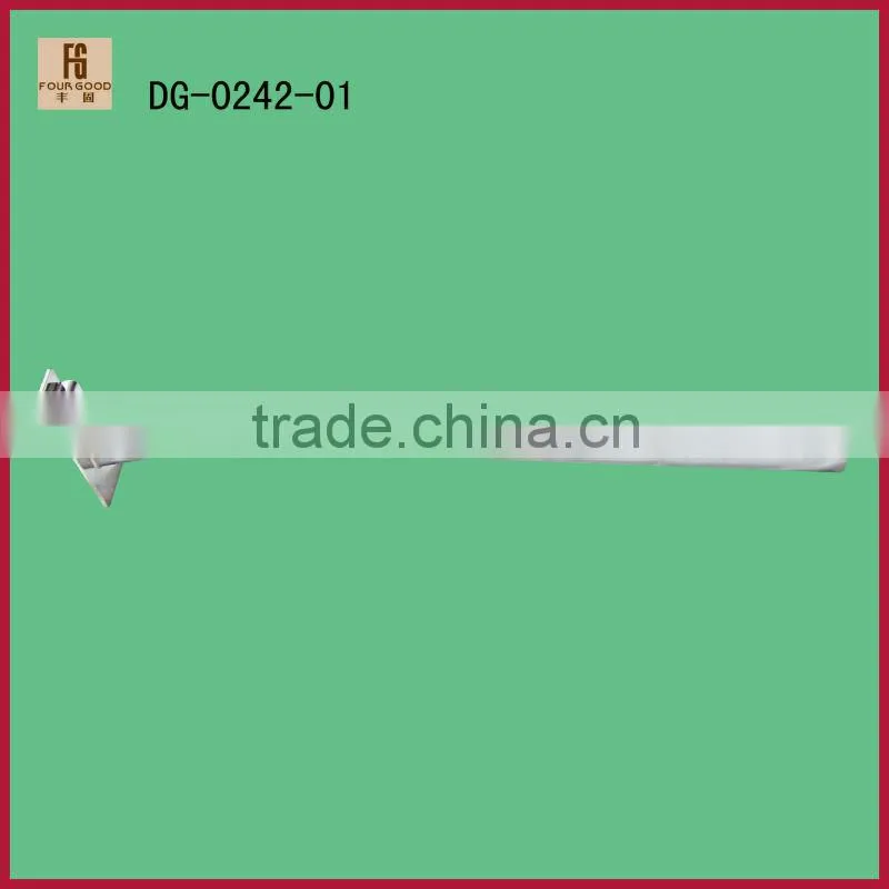 Inclined clothing metal hook shelf,slot channel hook hanger