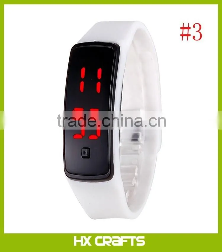 New Womens Mens Kids Silicone Band Touch Screen Sports LED Watch Bracelet