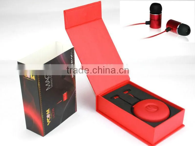 luxury packaging super bass earpiece earphone in high quality