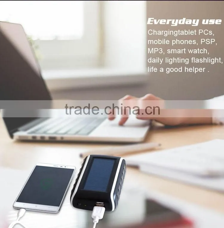 2016 New Style Power Bank Hand Crank Universal Power Bank Mobile Charger 1800Mah/3600Mah/5200 Mah