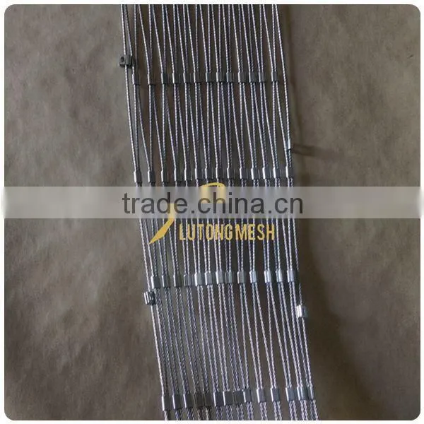 stainless steel ferrule rope mesh,flexible stainless steel cable mesh,stainless steel wire rope mesh net