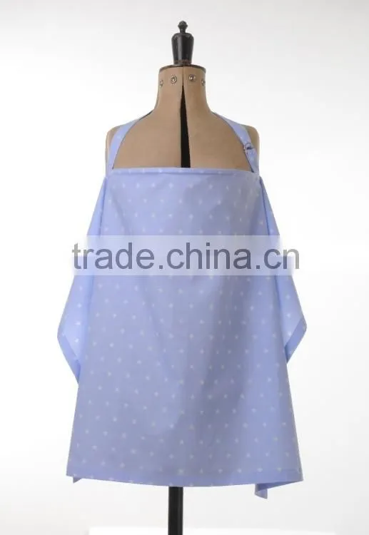 Privacy Nursing Udder For Infant Wrap Large Roomy Breathable 100% Light Cotton pink dot printed apron