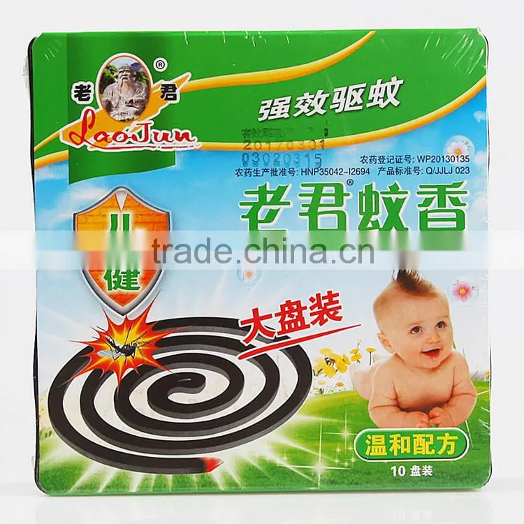 LAOJUN good quality black smokeless mosquito coil for southeast asia