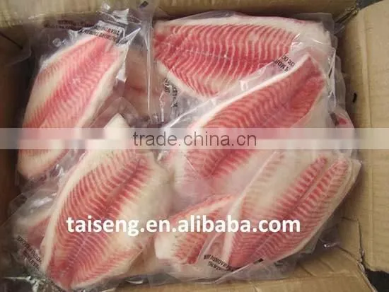 Frozen Fillets of Freshwater Fish Tilapia