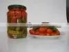 Pickled asorted cherry tomatoes and baby cucumbers