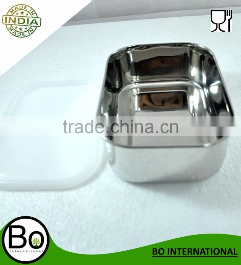 stainless steel lunch box leakproof 7.3 x 5.11 inch