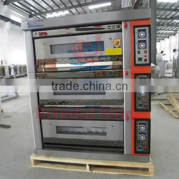 deck oven with steam spray/gas oven