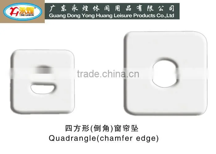 Square lead weight with hole