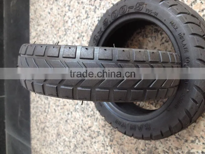 7x2 heavy duty hand trolley wheel pneumatic tubeless lawn mower wheel