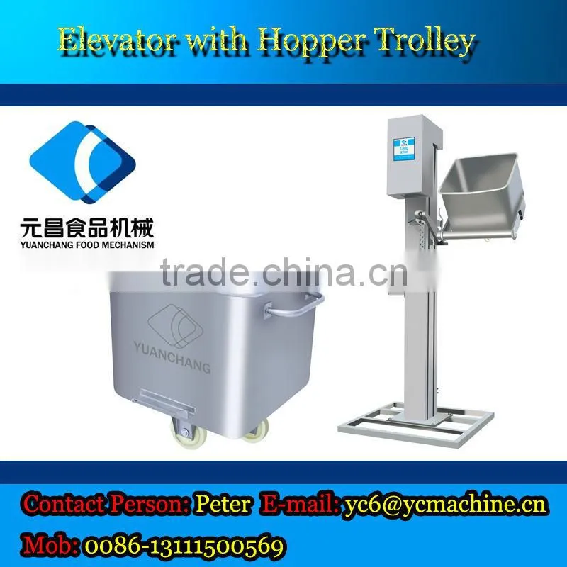 manual meat , vegatables trolley for food factory