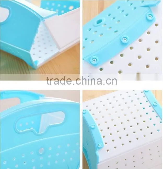 kitchen plastic folding plastic fruit vegetable basket dropping water basket vegetables drop