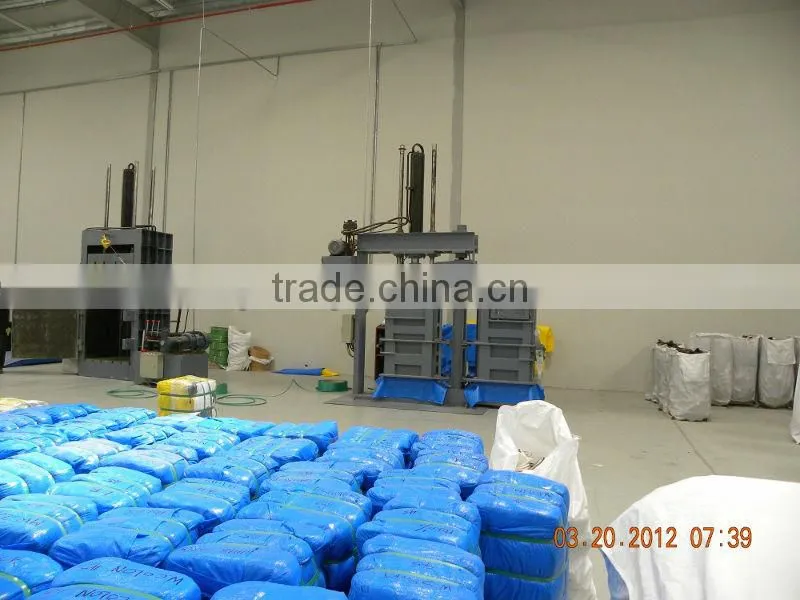 double chamber rotate waste cotton baler machine