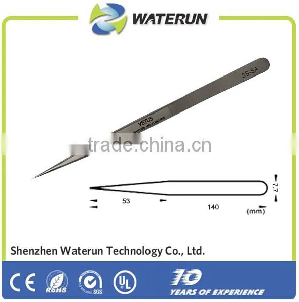 super fine high precision Vetus stainless steel tweezers