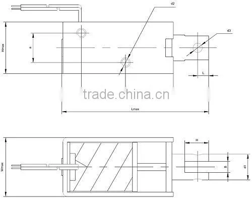 Security push pull solenoid coil 12v dc