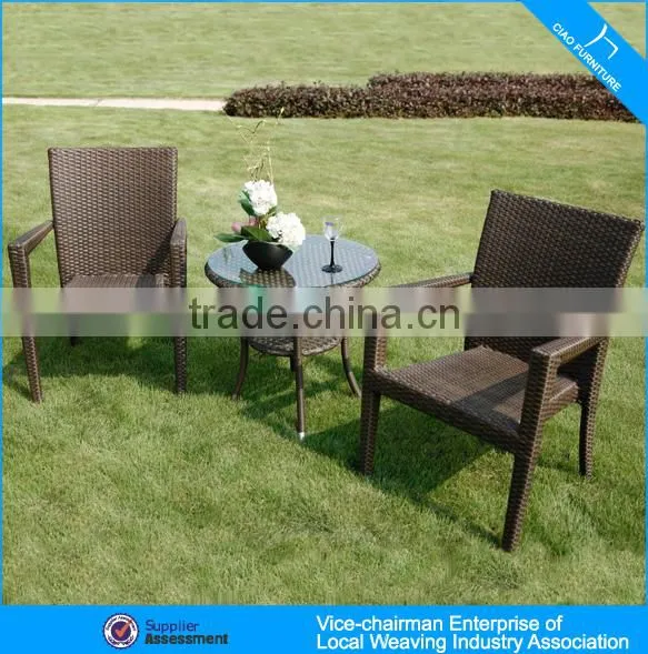 Fashionable Long-lasting cafe table chair set garden table and chairs