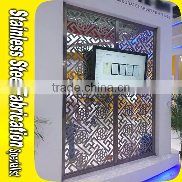 5 Start Hotel Stainless Steel Dubai Room Divider Screen