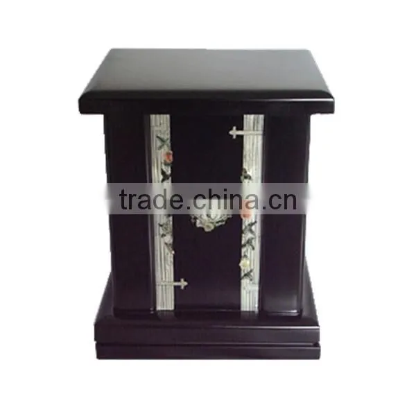 Custom finished funeral wooden urns for ashes