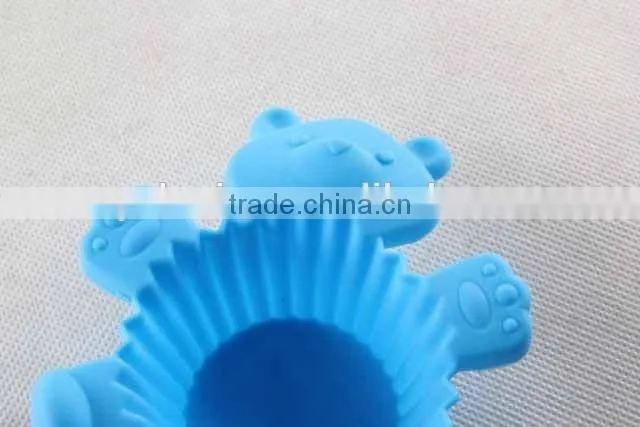 Bear design silicone bakeware/ mini cake mold