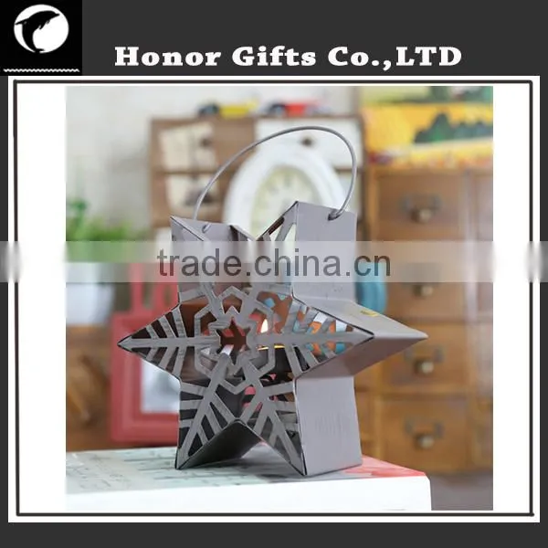 Best Selling Christmas Decoration Star Style Christmas Candle Holder