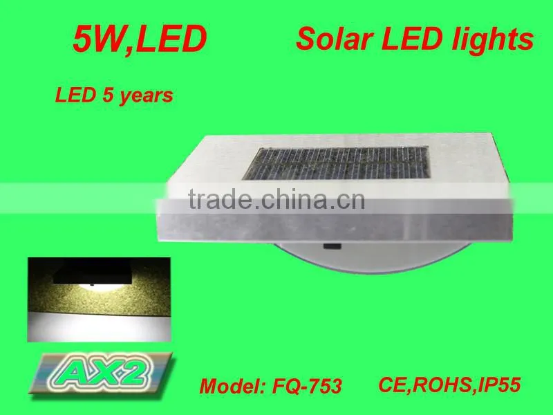 FQ-753 Wall mounted led solar infrared sensor light for outside garden induction lamp