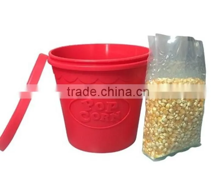 silicone popcorn container DIY Silicone Microwave Popcorn Maker Bucket