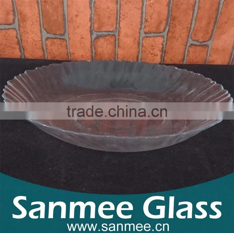 Manufacture Round Plate Clear Glass Charger Plates Wholesale
