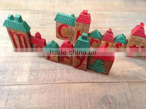 Merry Christmas Sign, Vintage Christmas Decor, Christmas Houses