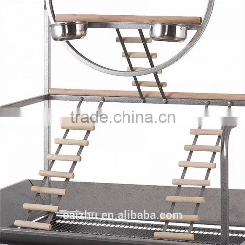 1.7m Steel Pet Bird Cockatoo Parrot Macaw Hanging Exercise Stand Perch Play Gym