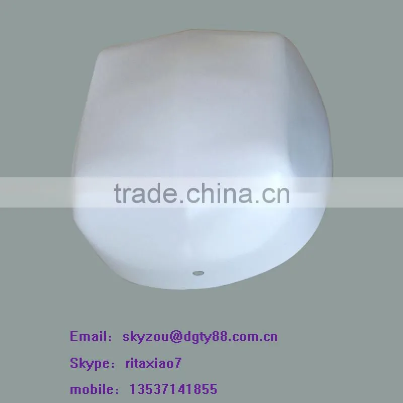 china supplier vacuum formed thick film blister white and black color plastic hats