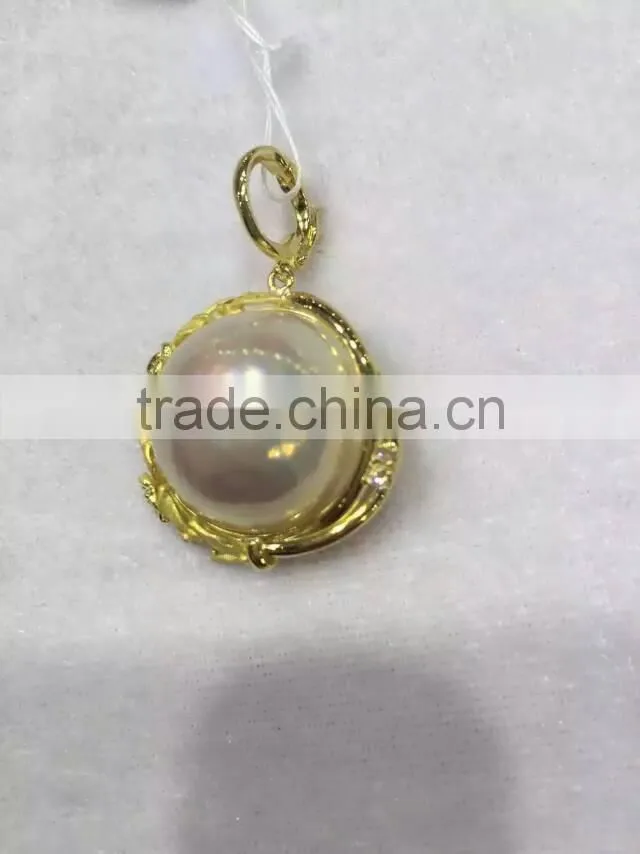 20-21mm seawater mabe Pearl earring