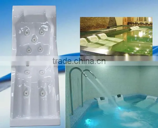 Wet bed water massage bed for body slimming ,wooden and stainless steel luxury multifunctional massage salt bath spa water bed