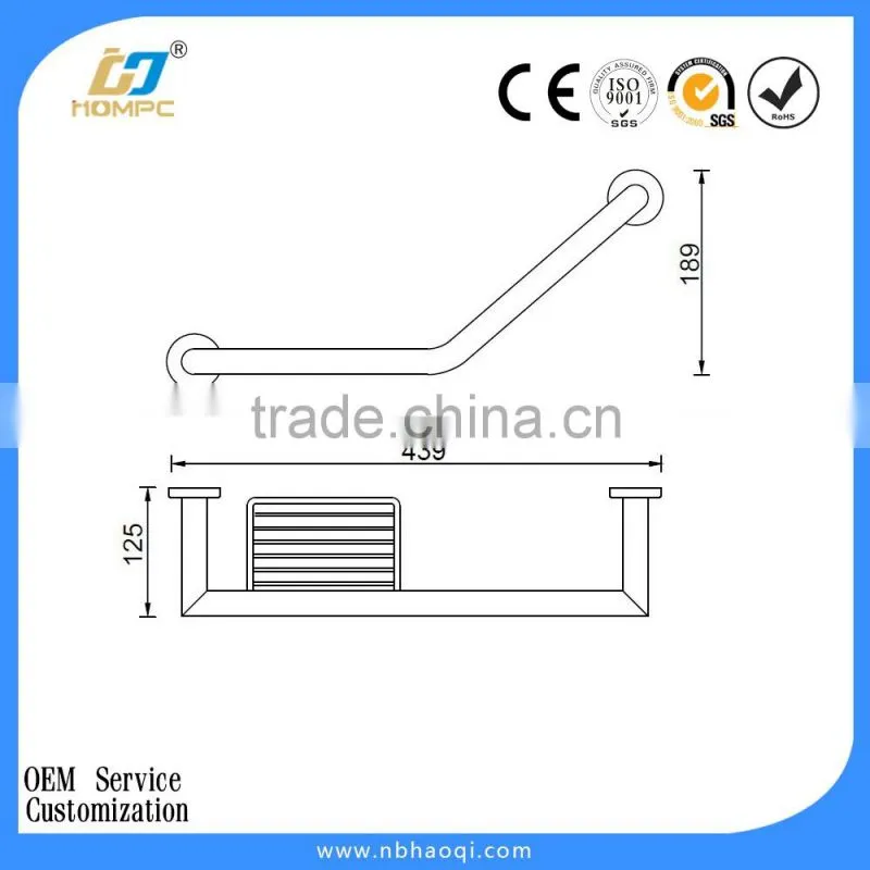 Brass grab bar