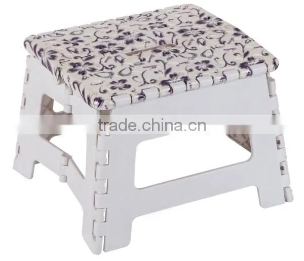 Customized printing plastic folding step stool
