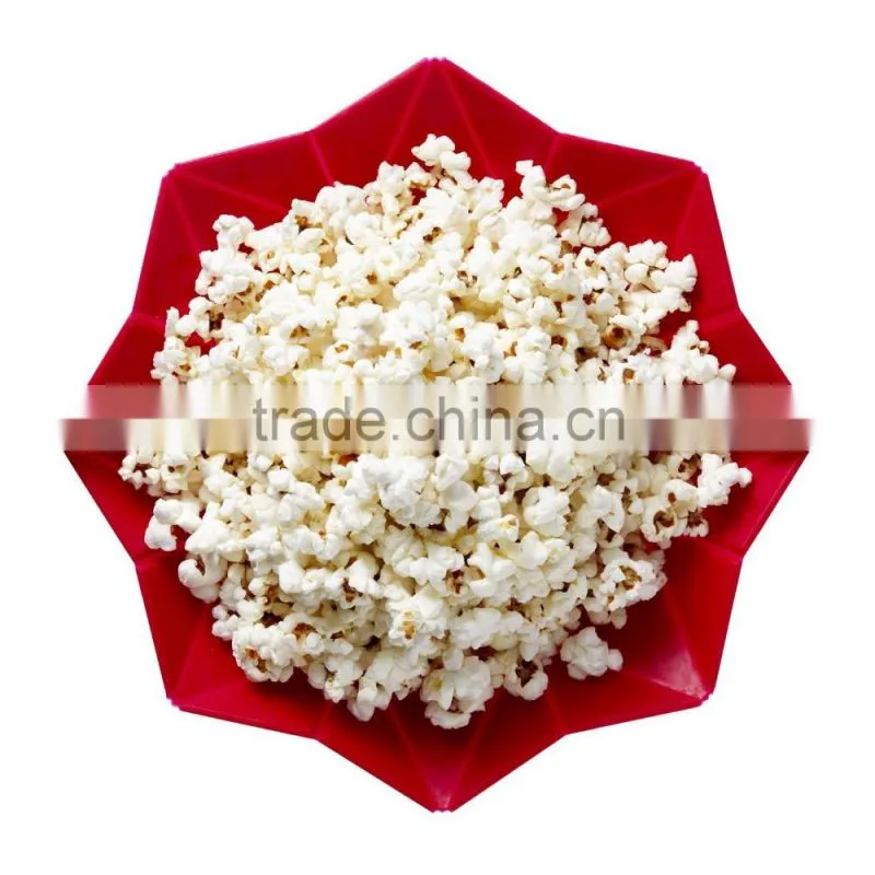2016 whole sale food grade silicone Pop Top Silicone Microwave Popcorn Popper