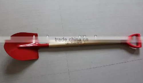 T handle hardwood plastic round shovel