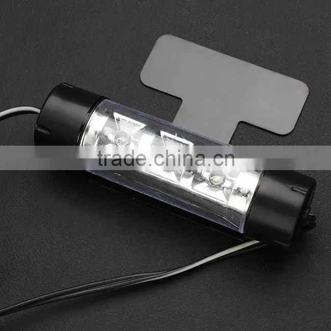 4Pcs Car Styling Interior Parking Decorative Light Passat B6 3 LEDs Led Lamp Car Door Charge 12V Glow 4in1 Atmosphere Blue Light