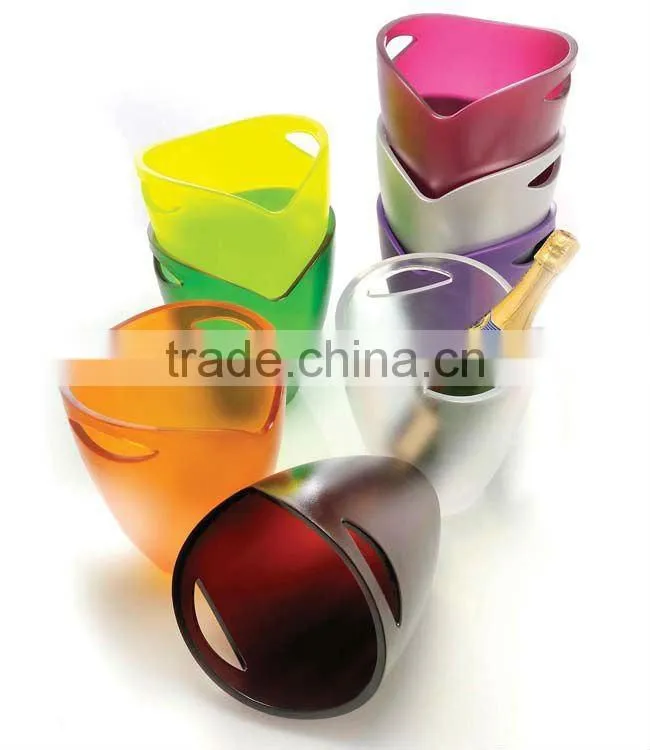 plastic purple ice buckets