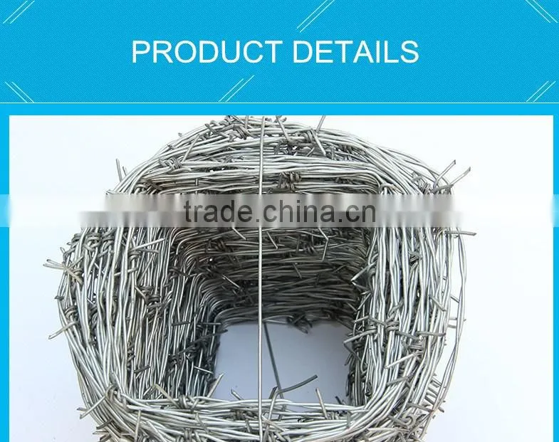 cheap price electro/hot dipped galvanized barbed wire