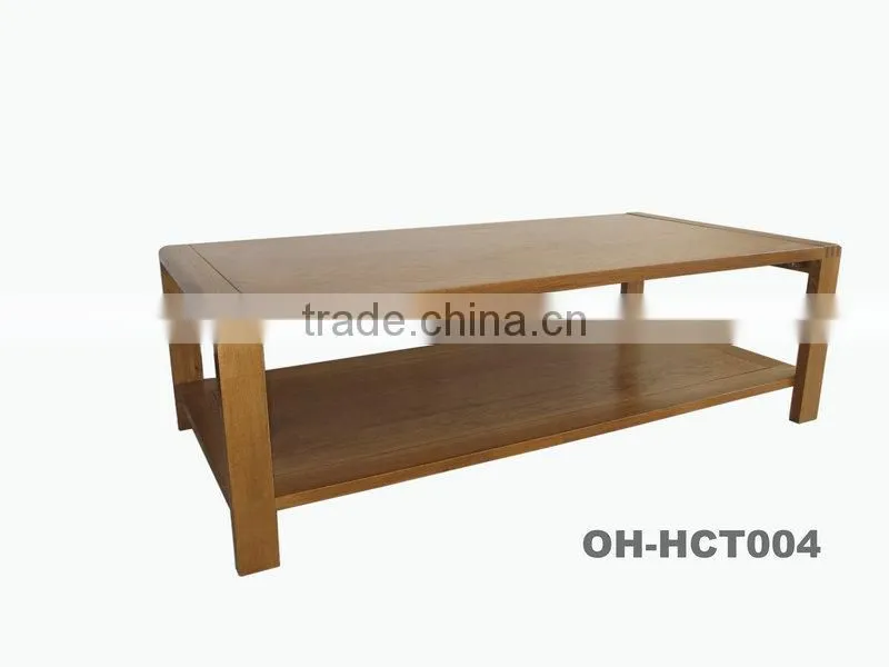 deep natural colour solid wood coffee table