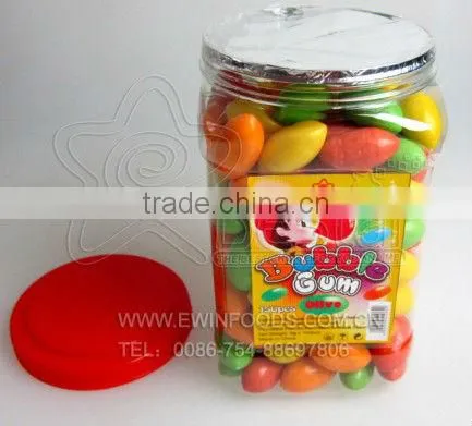 Colorful Olive Shape Fruity Flavour Bubble Gum Candy