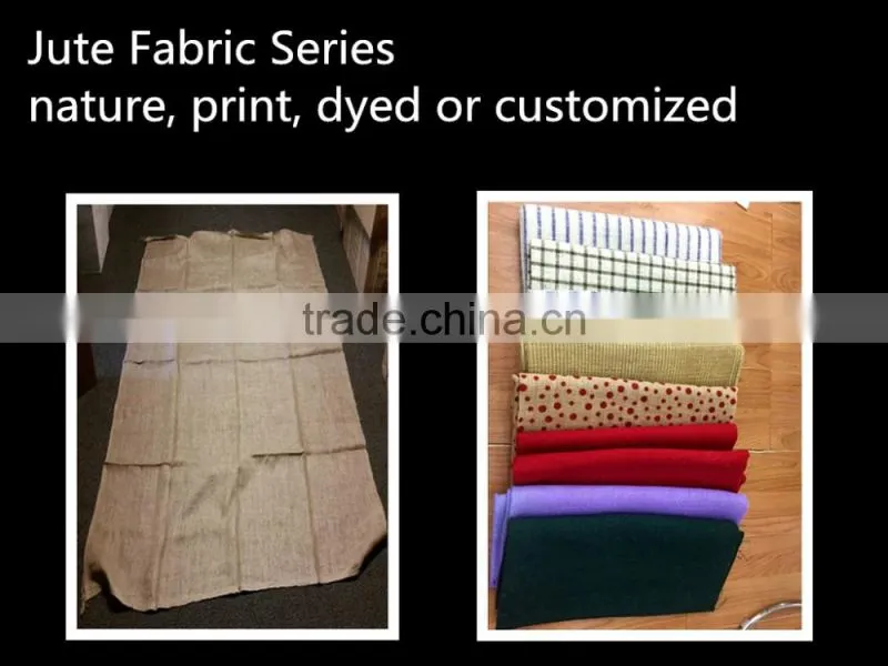 New style of nature jute fabric roll and eco-friendly QY 60