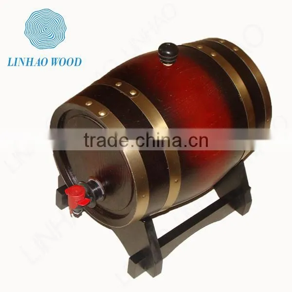Recycle unfinished pine wooden gift boxes for wine bottles in china