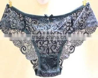 sexy transparent ladies underwear cotton lace panties/women in transparent underwear