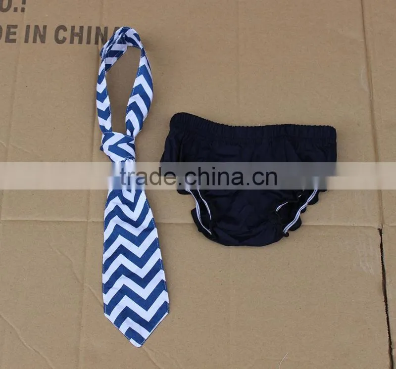 China manufacturer wholesale navy blue white boy chevron bow tie baby tie