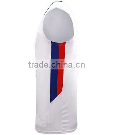 Plain white basketball jersey
