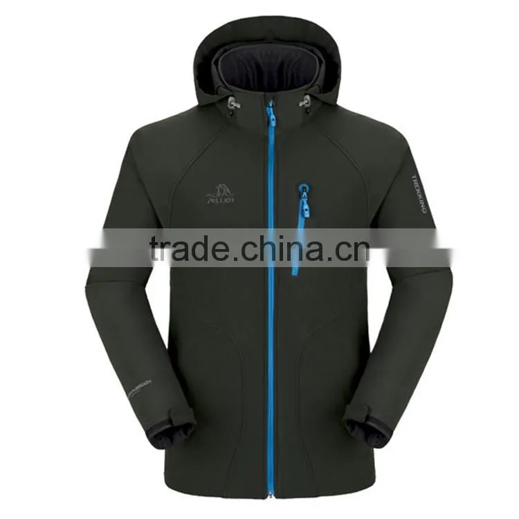 2017 Spring New Style Outdoor Jacket Hooded Softshell Jacket