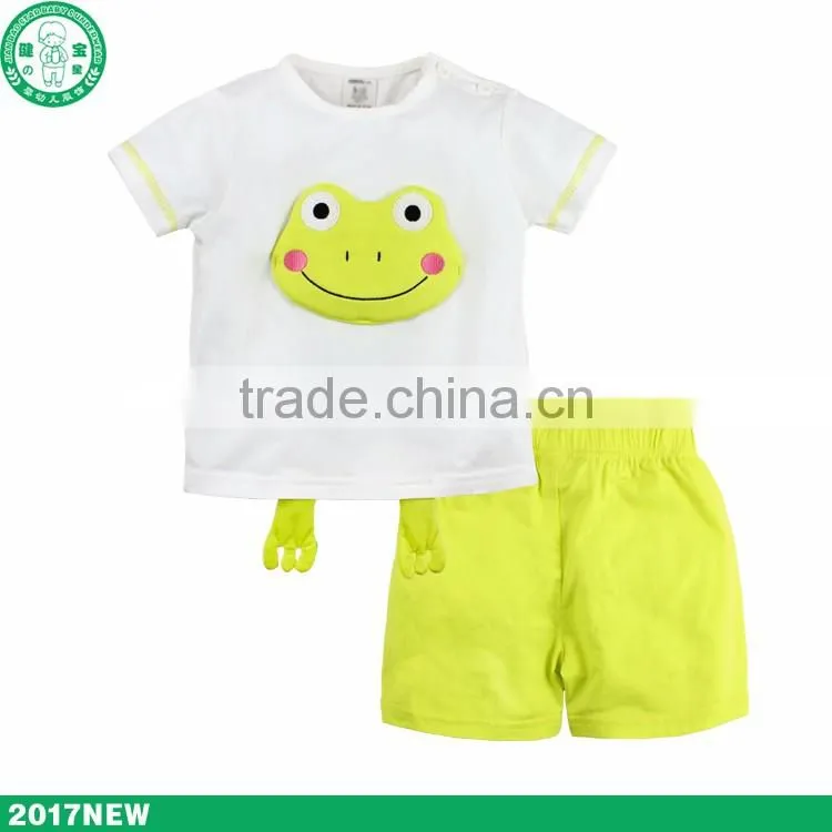 Wholesale 2017 baby clothing unisex summer children clothes kids wear
